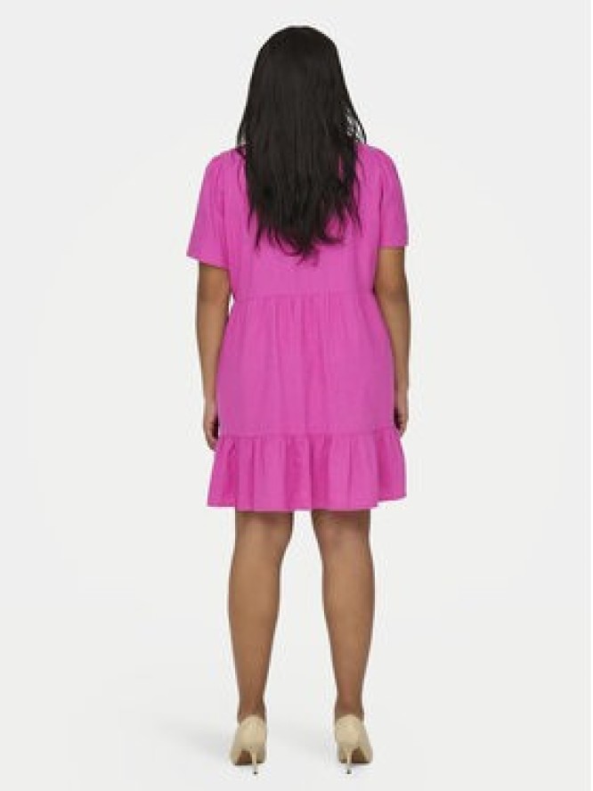 ONLY Carmakoma Sukienka letnia Cartiri 15311976 Różowy Regular Fit