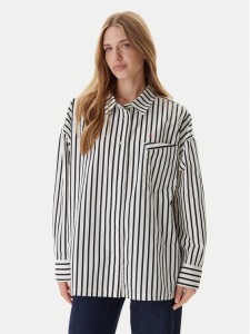 Mustang Koszula Salinas 1016729 Écru Oversize