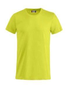 clique Basic-T Junior T‑shirt z bawełny – visibility green