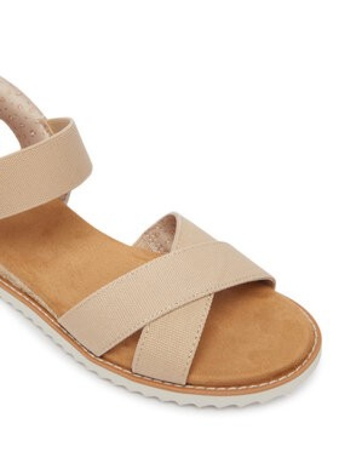 Skechers Sandały BOBS Desert Kiss - Golden Lily 114418/NAT Beżowy