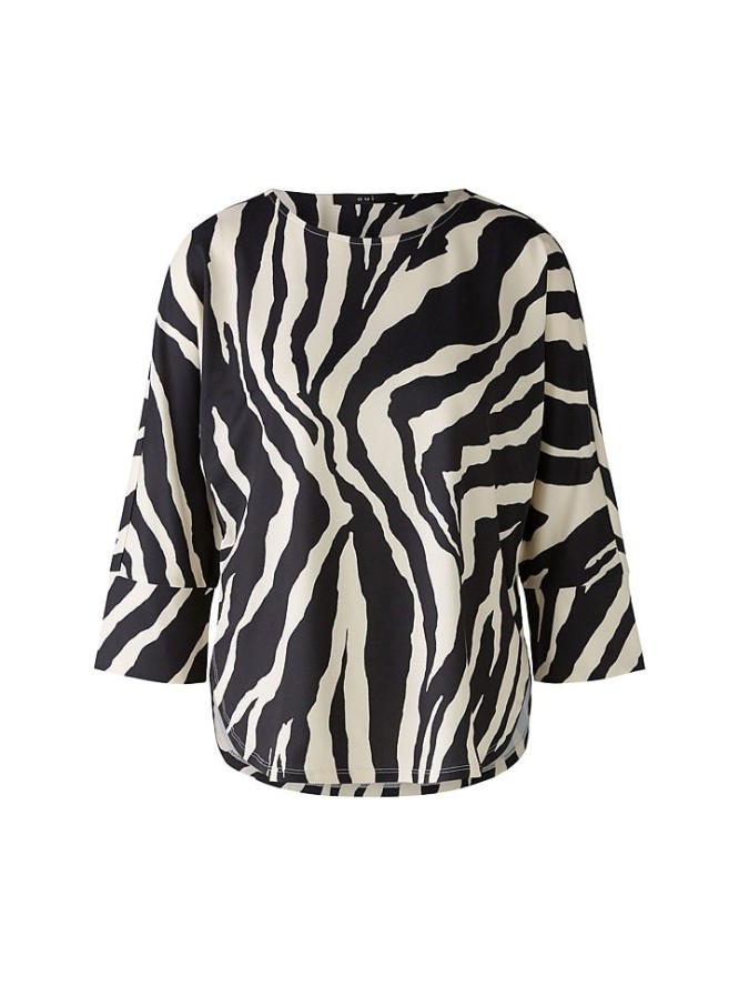 Oui Bluzka w kolorze czarno-kremowym rozmiar: 34