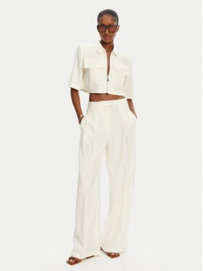 Patrizia Pepe Koszula 2C1590 A573 W146 Écru Regular Fit