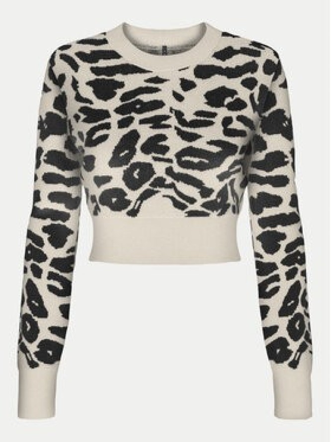 ONLY Sweter Lima 15339828 Beżowy Cropped Fit