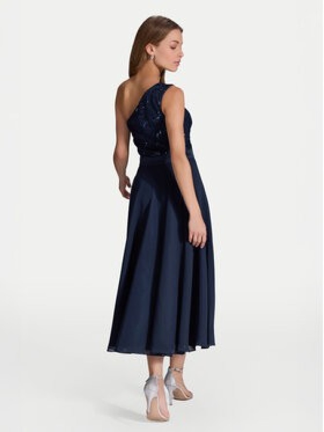 Swing Sukienka koktajlowa 5AI01500 Granatowy Regular Fit