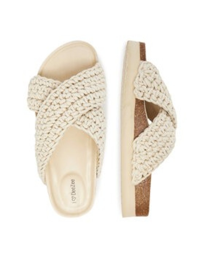 DeeZee Klapki MXCR-211 Écru