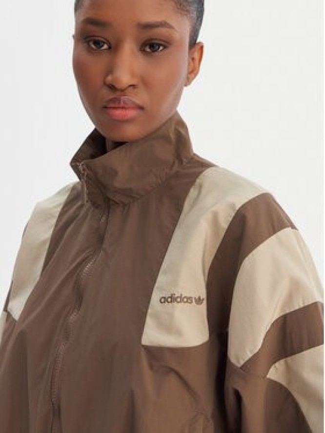 adidas Bluza Blocked Washed KD8787 Brązowy Oversize