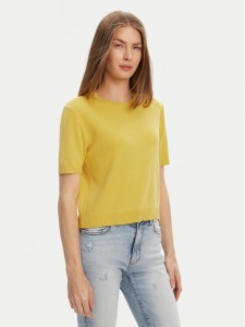 United Colors Of Benetton Sweter 1091D10D5 Żółty Relaxed Fit