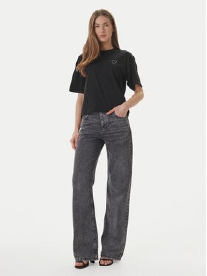 ONLY T-Shirt Rhine 15368901 Czarny Boxy Fit