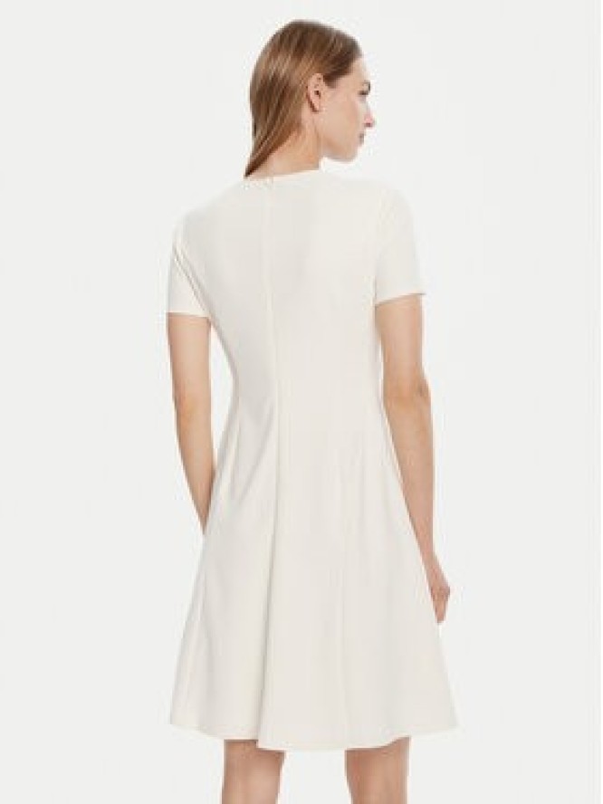 Calvin Klein Sukienka koktajlowa LV044C064G Écru Slim Fit