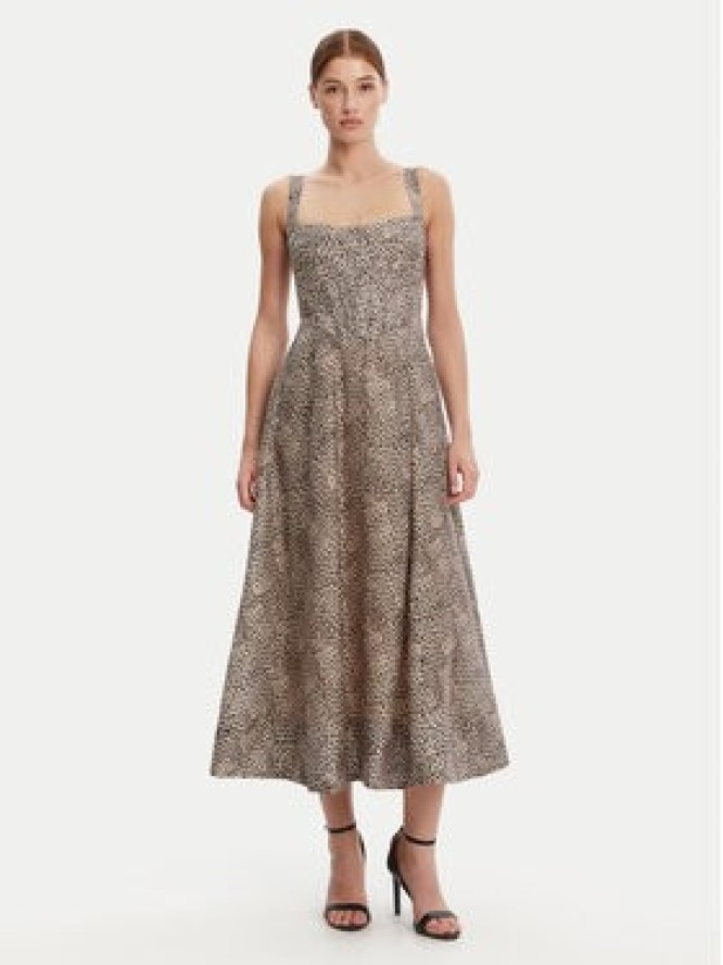 Bardot Sukienka koktajlowa 58546DB9 Brązowy Regular Fit