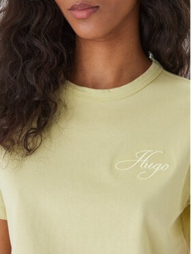 HUGO T-Shirt Damacia_7 50561233 Zielony Regular Fit