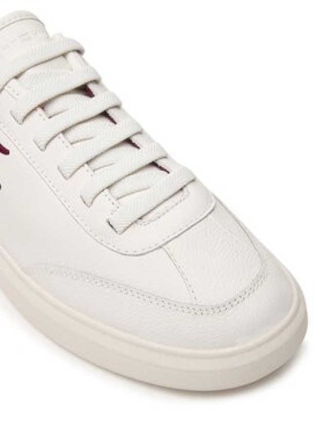 Tommy Hilfiger Sneakersy Th Icon Court Script Premium FW0FW09604 Kremowy