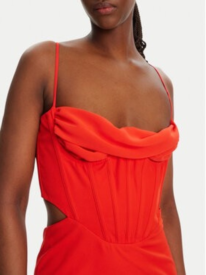 Bardot Sukienka koktajlowa Martini 58535DB Czerwony Slim Fit