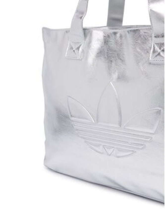 adidas Torebka Shopper Metallic Pu Bag KR1566 Srebrny