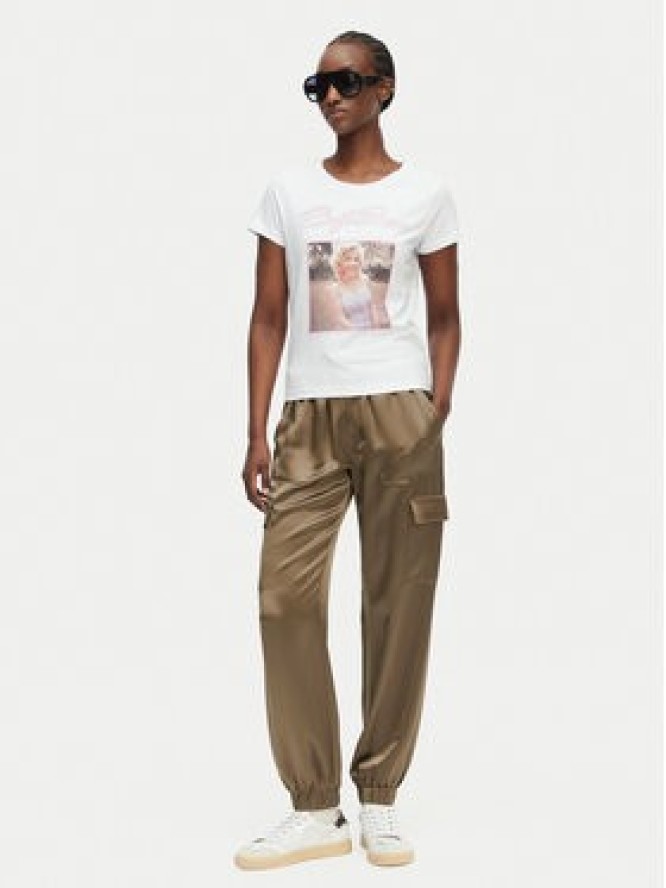 Guess Spodnie materiałowe W5GB08 WG7C0 Brązowy Slim Fit