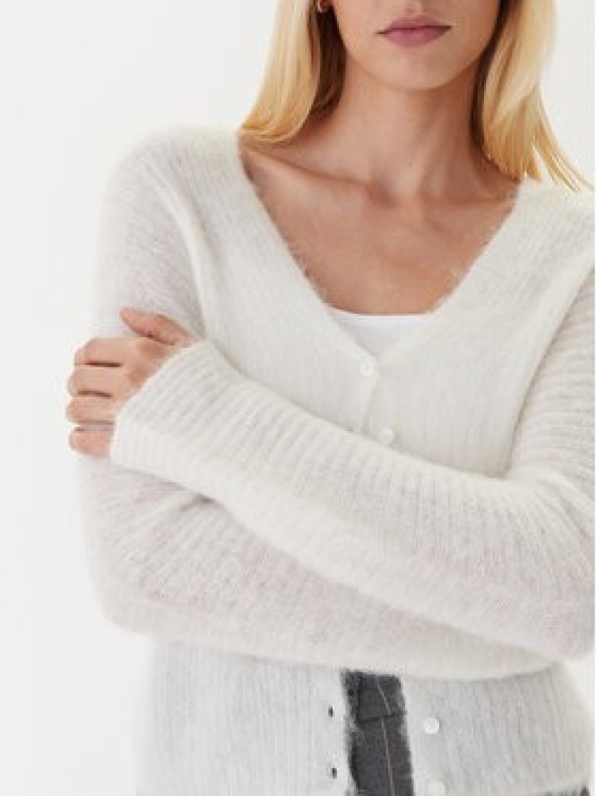 Calvin Klein Kardigan LV044D344G Beżowy Regular Fit