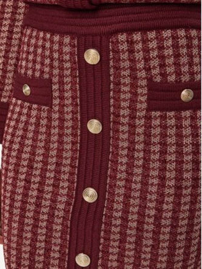 Fracomina Spódnica ołówkowa FS24WG4004K536F8 Bordowy Slim Fit