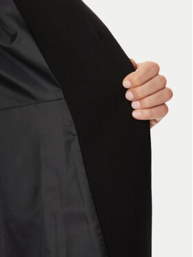 Rinascimento Płaszcz przejściowy CFC0127999003 Czarny Slim Fit
