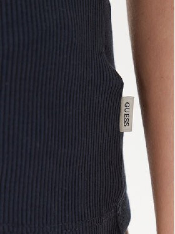 Guess Jeans Top W6GPZ2 KA0H1 Granatowy Slim Fit