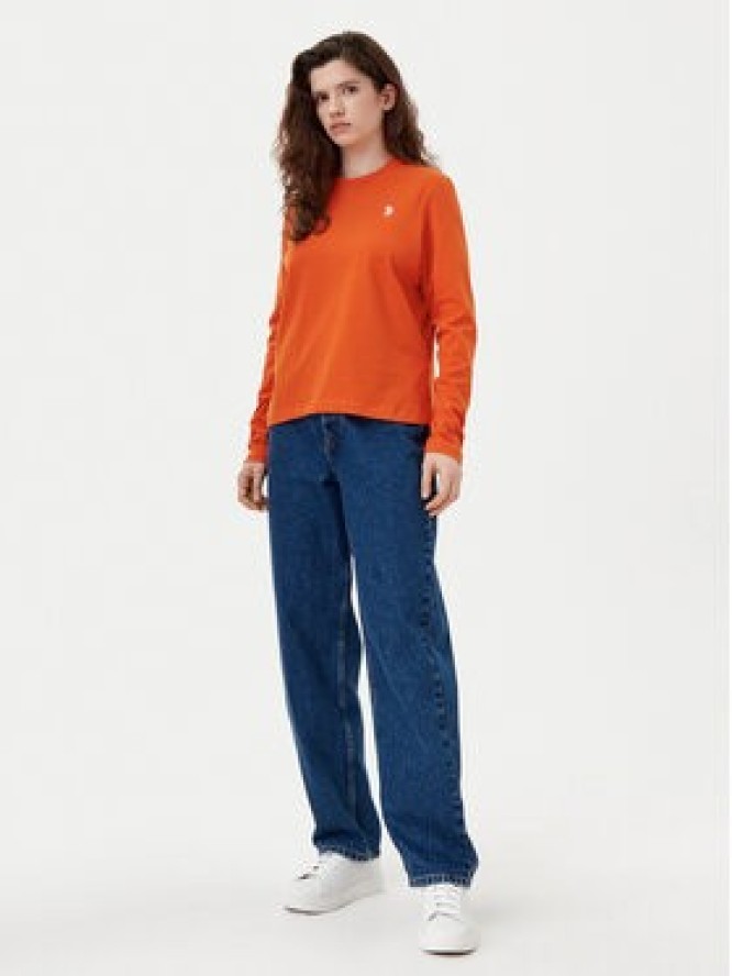 U.S. Polo Assn. Bluzka WUP0785 Pomarańczowy Regular Fit