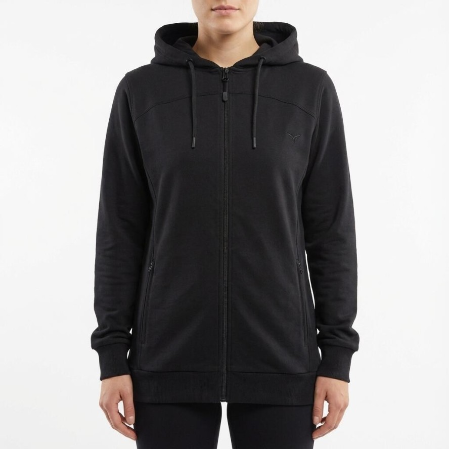 Kurtka Treningowa Oversize z Kapturem Czarna