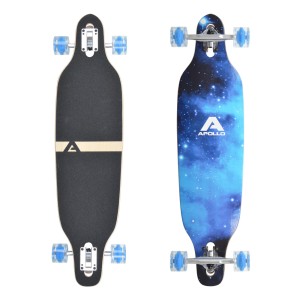 Longboard 36" – Deskorolka Bambusowa dla Nastolatków i Dorosłych ABEC-9 Flex 2
