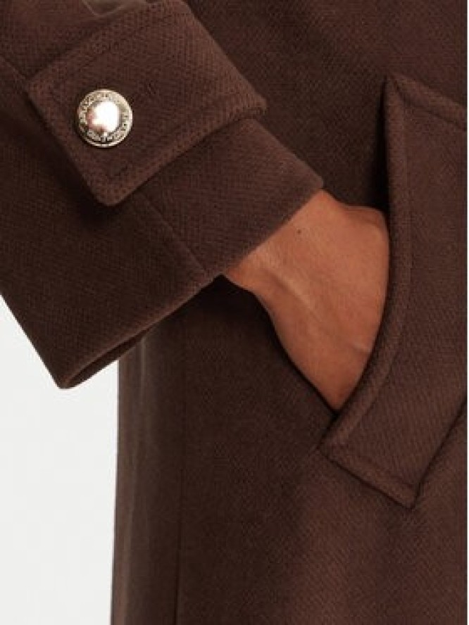 Rinascimento Płaszcz przejściowy CFC0125809003 Brązowy Regular Fit