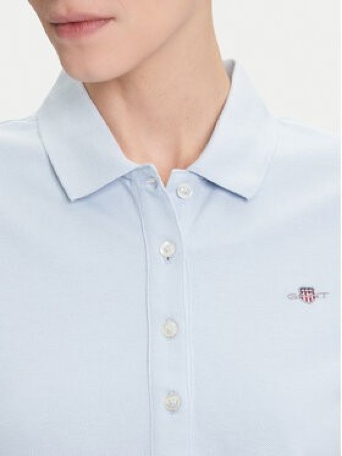 Gant Polo Sheild 4200870 Błękitny Slim Fit