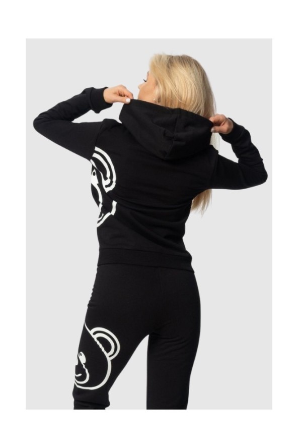 MOSCHINO Czarna bluza damska z kapturem, Rozmiar XS