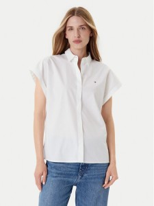 Tommy Hilfiger Koszula WW0WW45897 Biały Relaxed Fit