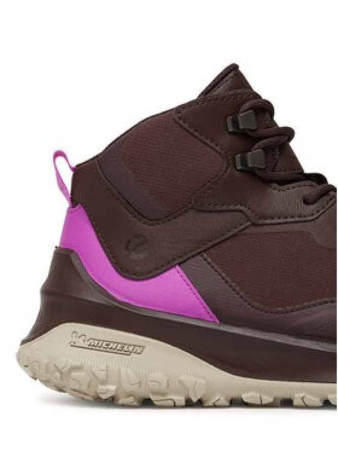 ECCO Sneakersy W Tex Mid Wp 82432361411 Brązowy