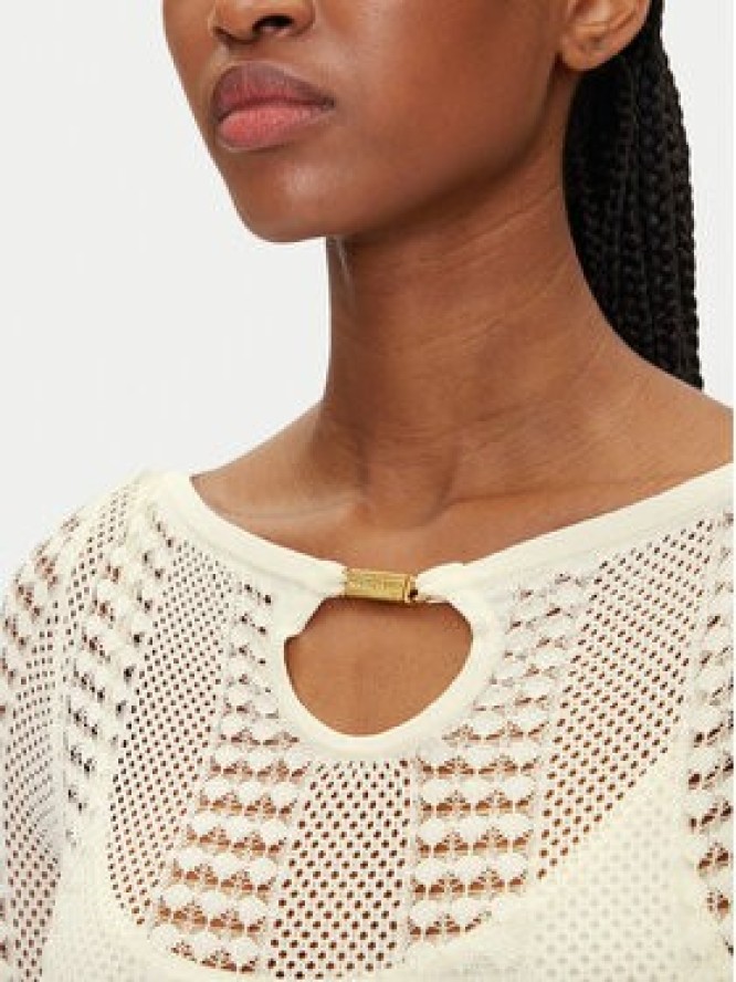 Marciano Guess Sukienka dzianinowa 5GGK45 5869Z Biały Regular Fit