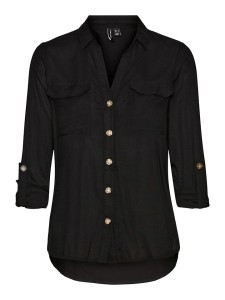 Vero Moda Bluzka "Bumpy" w kolorze czarnym rozmiar: XS