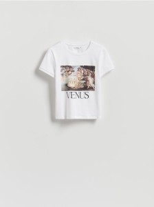 T-shirt z nadrukiem - biały