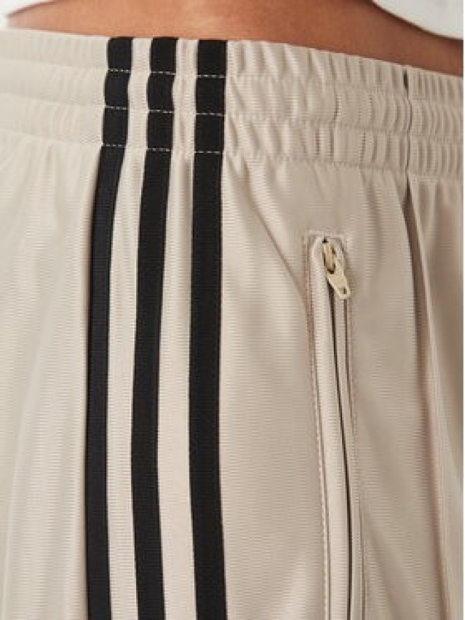 adidas Spodnie dresowe Metallic Firebird KS9974 Beżowy Wide Leg