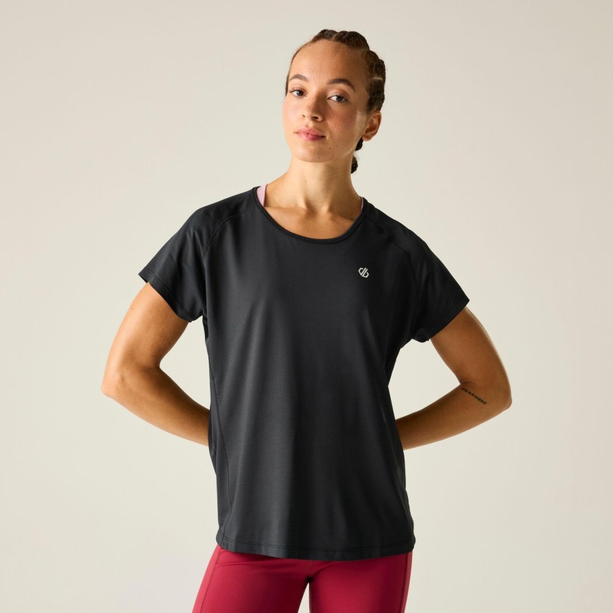 Damska koszulka z krótkim rękawem i okrągłym dekoltem Corral Active