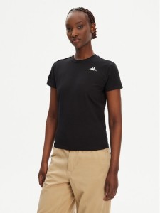 Kappa T-Shirt Banda Pippigt 351N56W Czarny Regular Fit