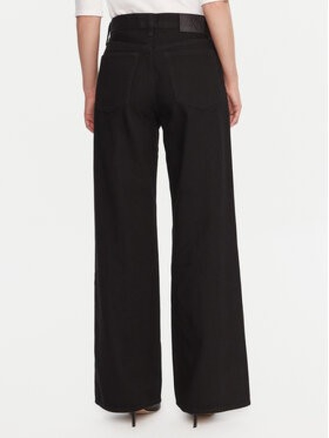 Calvin Klein Jeansy LV047D770G Czarny Wide Leg