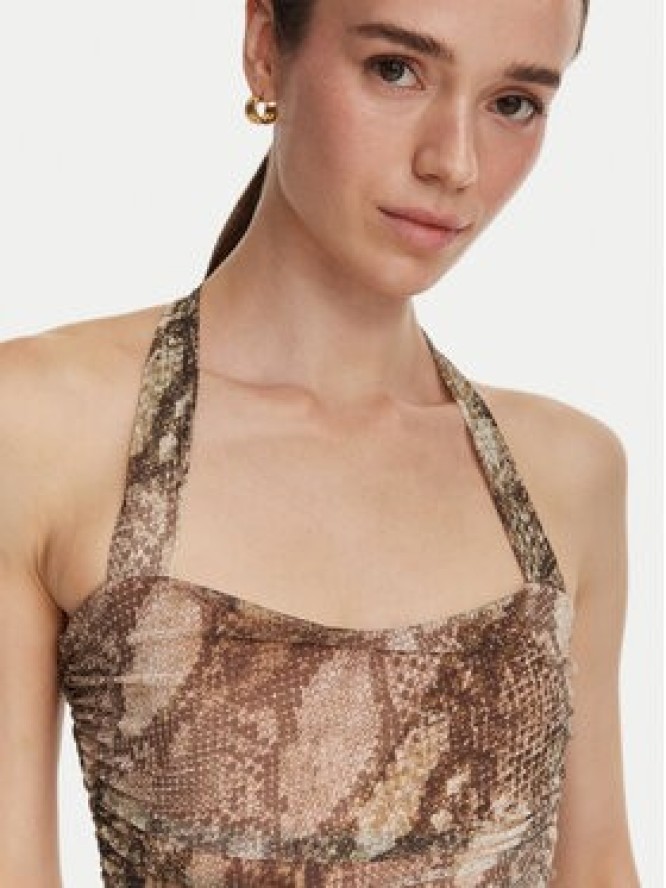 Guess Sukienka letnia W6YK64 K4597 Zielony Regular Fit