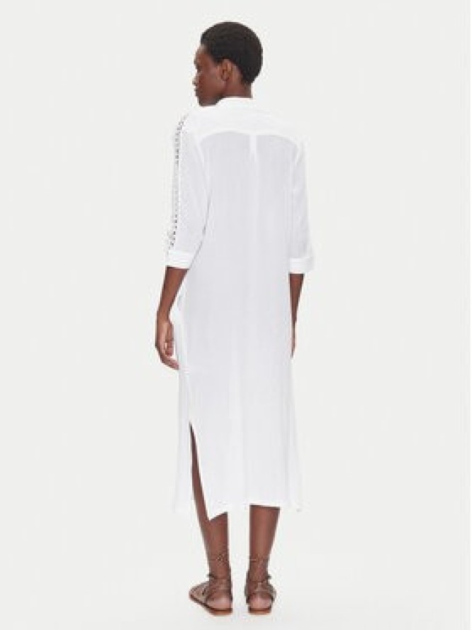 Iconique Sukienka koszulowa IC25-111 Biały Regular Fit