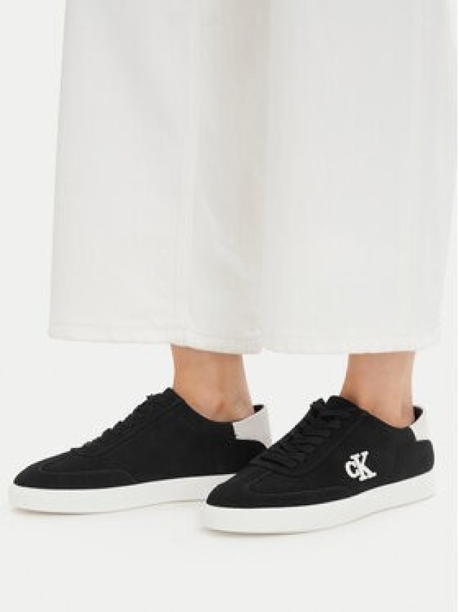 Calvin Klein Sneakersy Low Pro Cups Wt Suede Mg HW0HW03144 Czarny