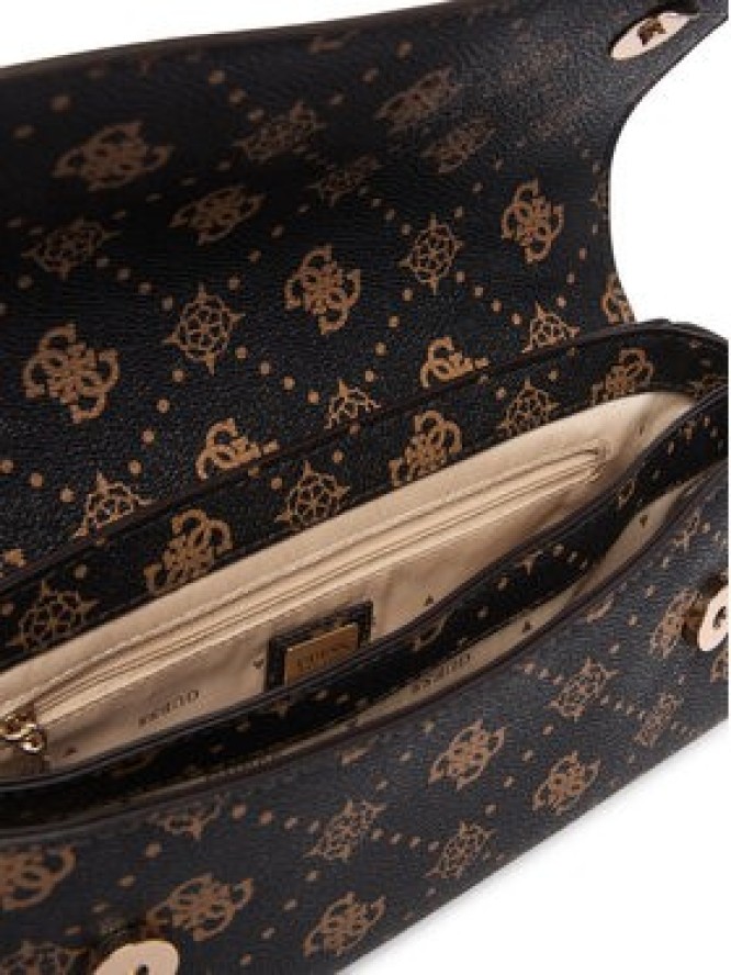 Guess Torebka Emelie Logo HWGP99 28190 Brązowy ciemny