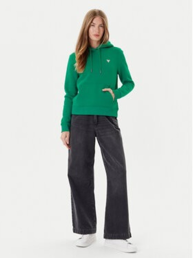 Guess Jeans Bluza W4YQ04 KC811 Zielony Regular Fit