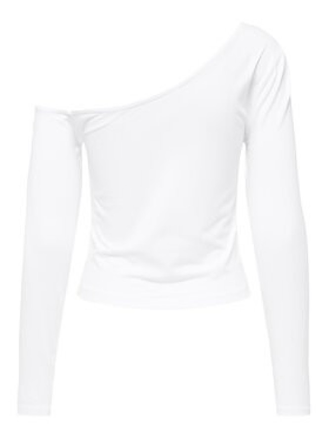 ONLY Bluzka Live Love 15344398 Biały Slim Fit