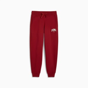 Spodnie dresowe damskie Puma SQUAD FL bordowe 68154213 r M