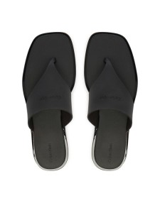 Calvin Klein Japonki Jelly Sandal Thong Mat Tran Tpu HW0HW02964 Czarny