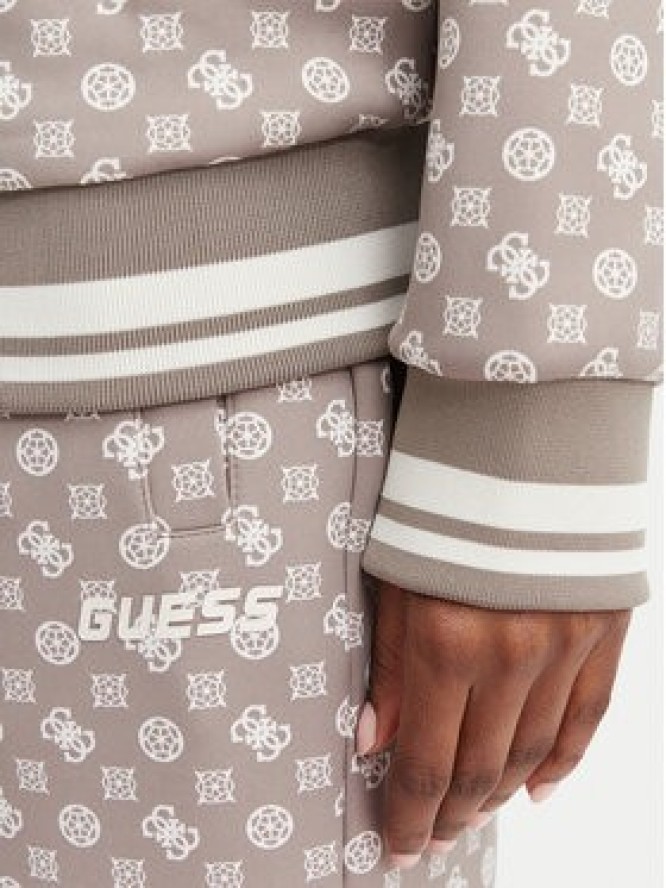 Guess Bluza V5YQ03 KB212 Brązowy jasny Regular Fit