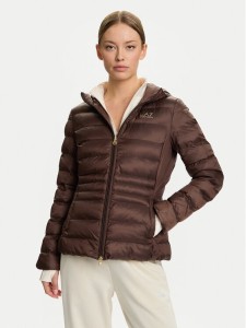 EA7 Emporio Armani Kurtka zimowa 7W000684 AF12475 U6063 Brązowy Slim Fit