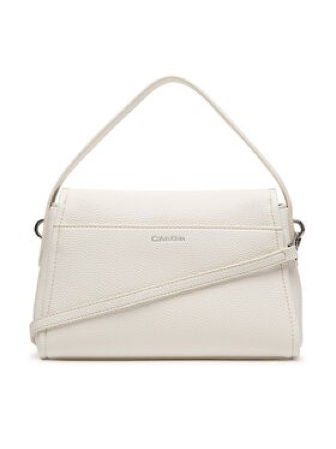 Calvin Klein Torebka Emblem Hw Pebble Shoulder Bag 25 LV04F3425G Biały