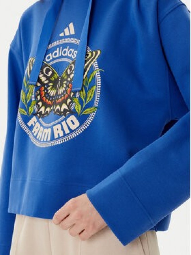 adidas Bluza Farm JL8608 Niebieski Loose Fit